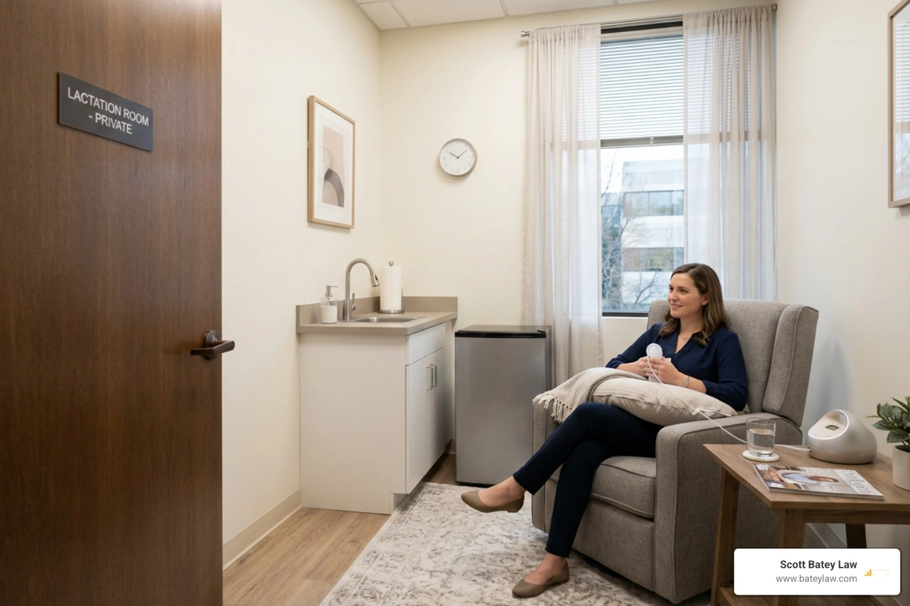 Modern workplace lactation room providing privacy Modern workplace lactation room providing privacy