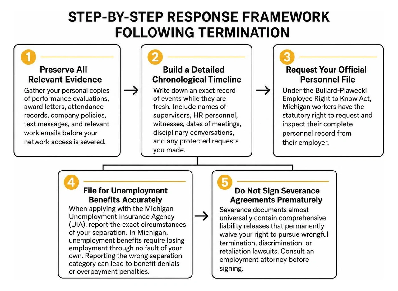 step-by-step response framework following termination step-by-step response framework following termination