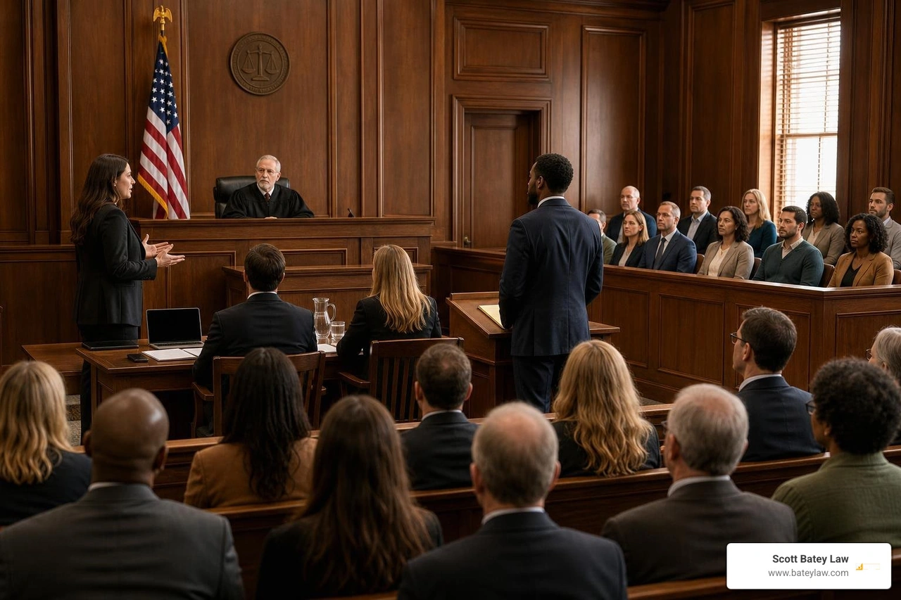 Courtroom interior where civil rights ADA lawyers present arguments for systemic accessibility reform Courtroom interior where civil rights ADA lawyers present arguments for systemic accessibility reform