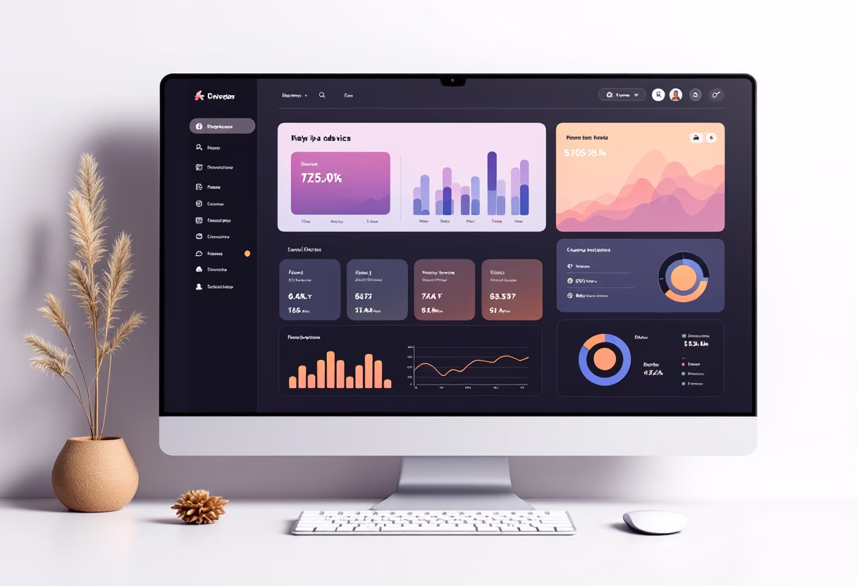 [interface] image of a dashboard interface (for a productivity tools business)