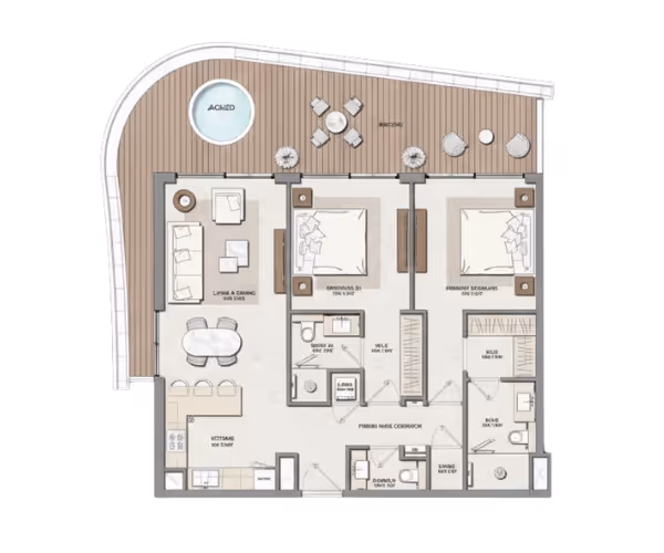 Children’s play area in family apartments