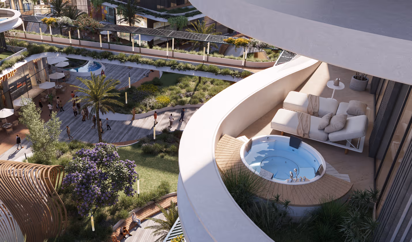 Luxury residential project exterior view