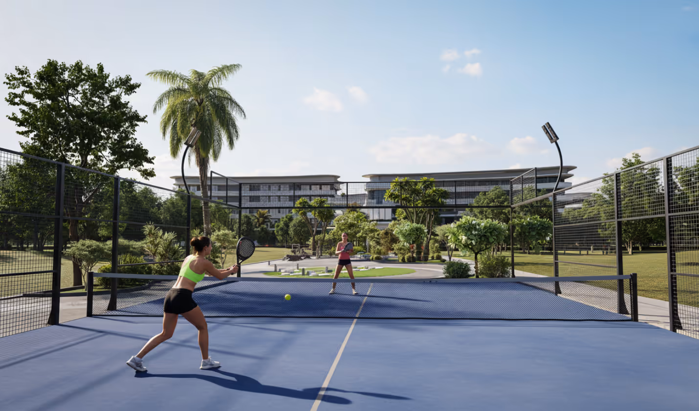 Clubhouse and lifestyle amenities in gated community