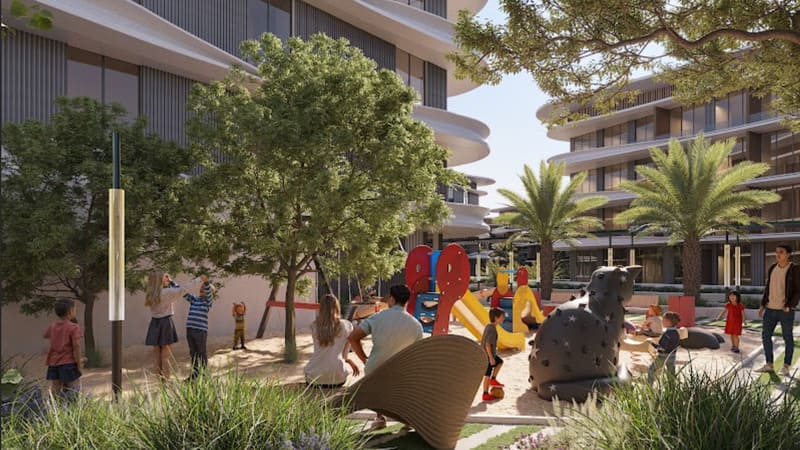 Luxury residential community in Wadi Al Safa 7 Dubai with pool and lifestyle amenities.