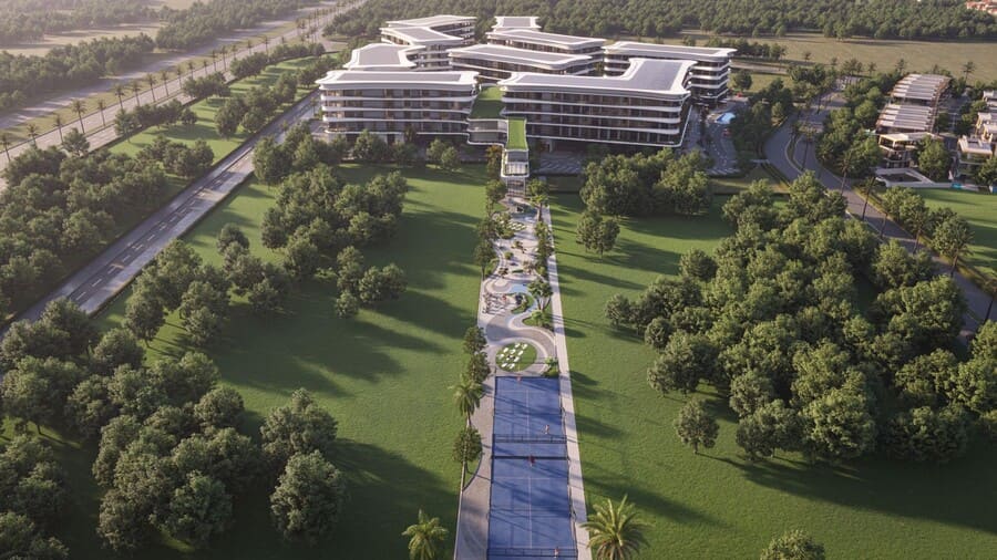 Mayfair Nexus freehold apartments in Dubailand.