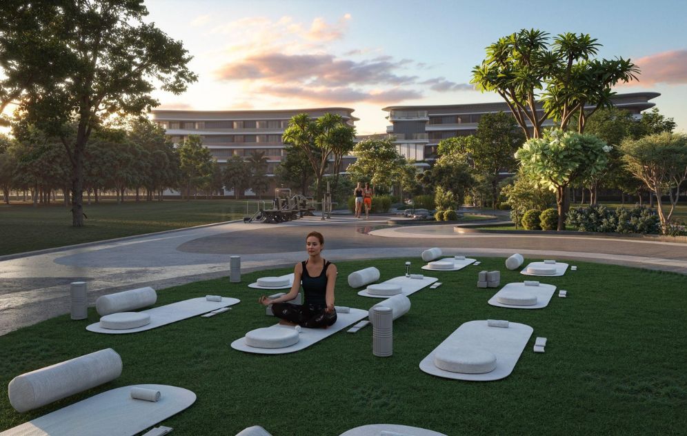 Zen Garden wellness amenities at Mayfair Nexus Dubai.