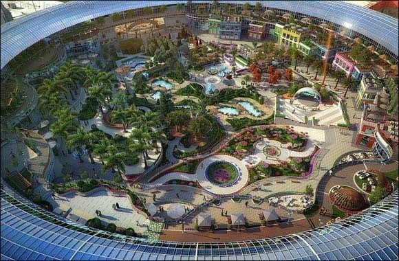 Cityland Mall Central Park indoor botanical garden nature shopping Dubai Dubailand near Mayfair Nexus retail