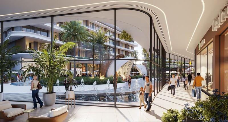 Mayfair Nexus integrated retail ground floor shopping dining luxury apartments Wadi Al Safa 7 mixed use Dubai