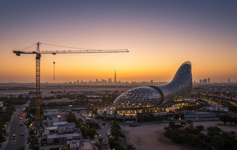 Dubai luxury real estate market stability and construction growth 2026.