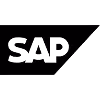 SAP company logo in black.