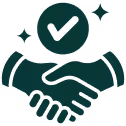Icon of a hand holding a coin with a dollar sign above it, symbolizing money or payment.
