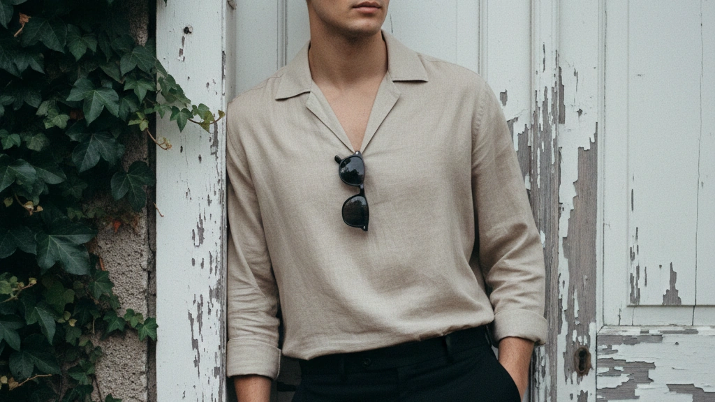 Beige shirt menswear - BANUCCI