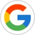 Google logo with a stylized letter G in blue, red, yellow, and green colors.