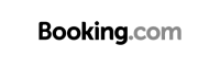 Booking.com logo with 'Booking' in bold black letters and '.com' in gray letters.