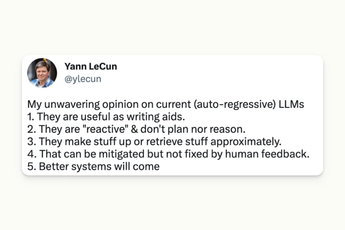 Yann-LeCun-tweets-about-LLMs-limits