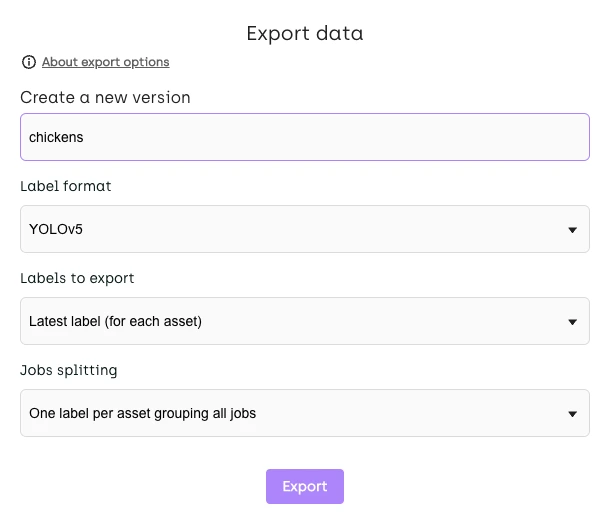 kili-set-export-options