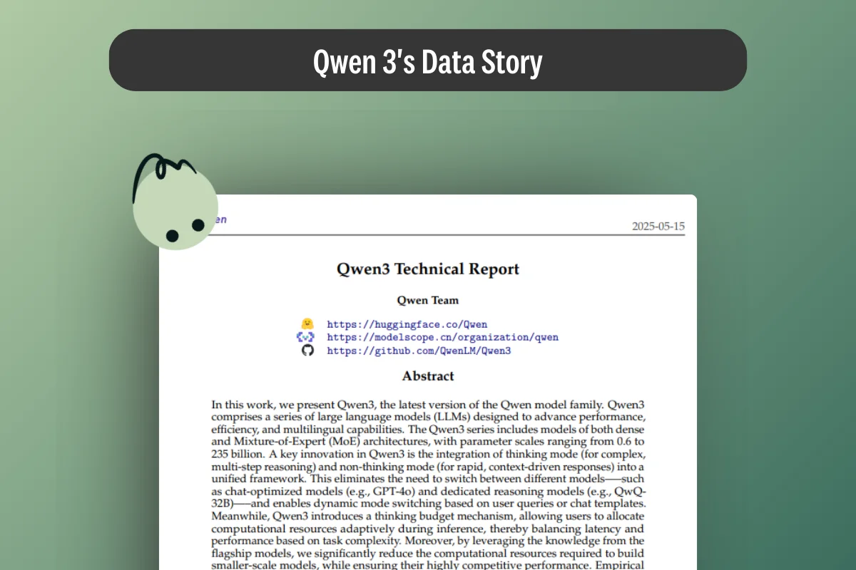 Data Story: A Deep Dive into Qwen 3's Data Pipeline