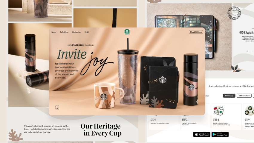 Starbucks Traditions 2016 web development showcase