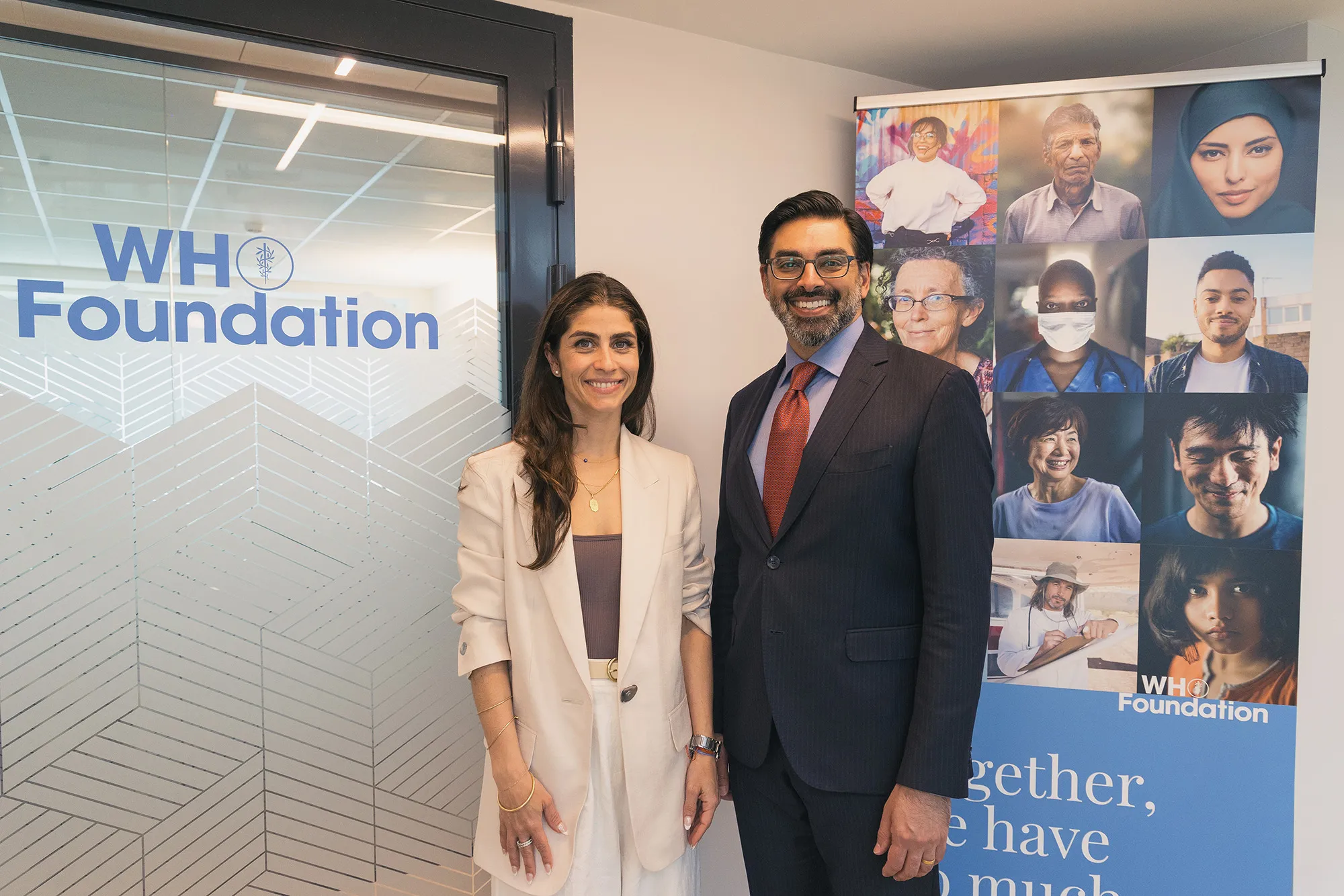 Julie Delazyn and Anil Soni