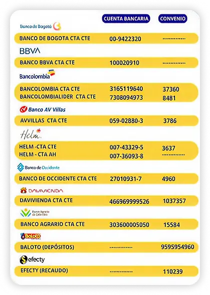 Métodos de pago disponibles en GasPaís