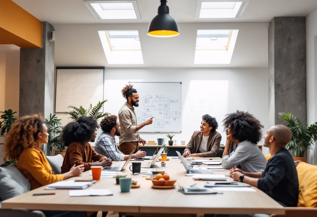 image of diverse group collaboration (for a hr tech)