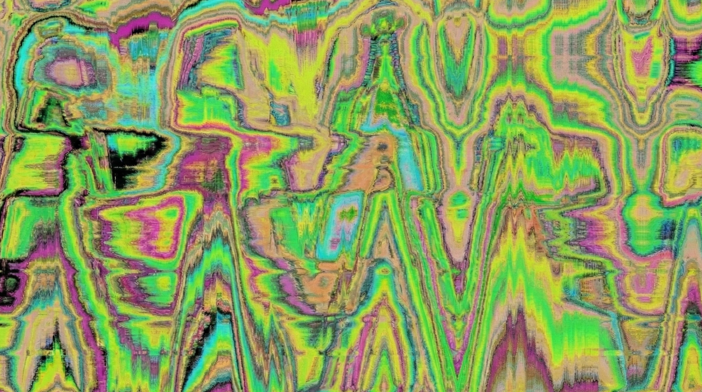 Abstract digital artwork with fragmented shapes converging into a single structured form, used as a conceptual metaphor for local geo and the need for verification