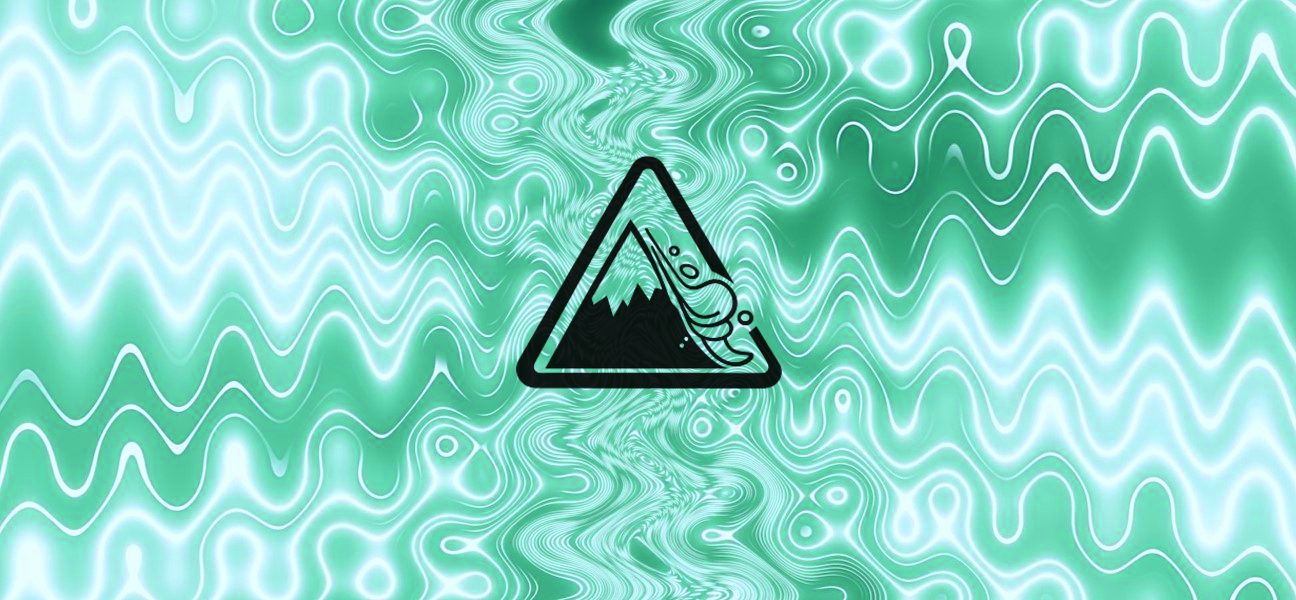 Sentiment drift concept in GEO illustrated as an avalanche warning sign, representing how negative signals amplify and distort brand perception in AI-generated answers.