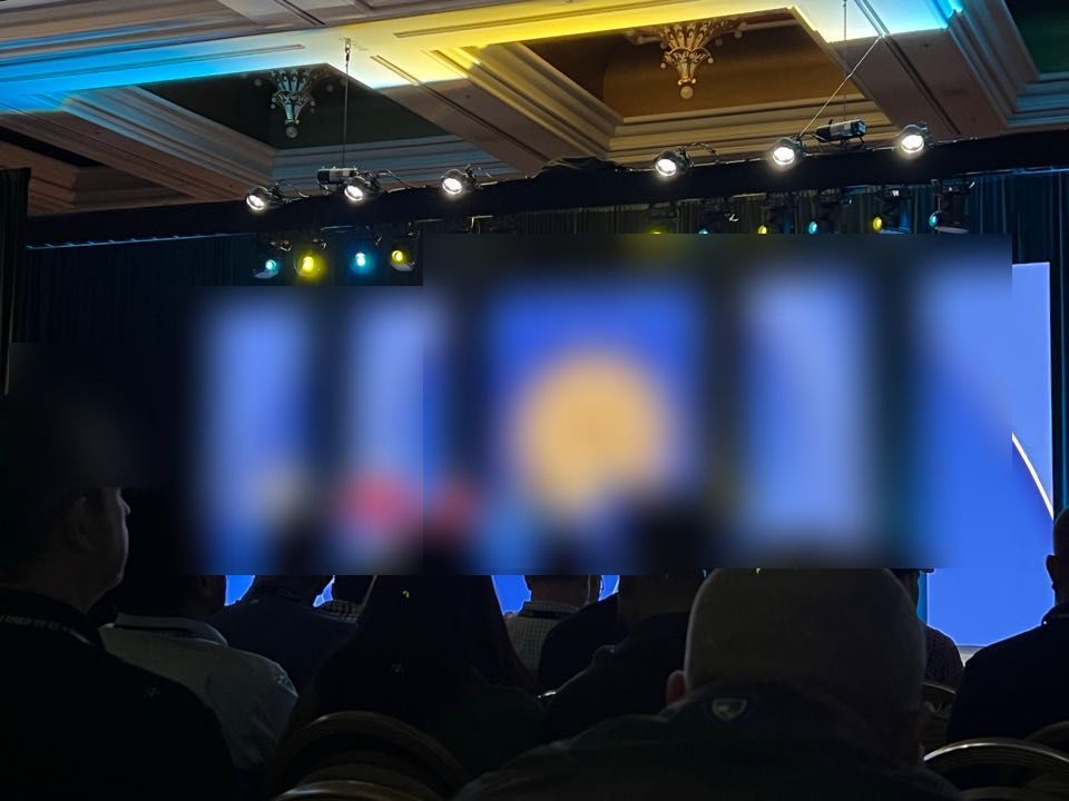 presentation on stage