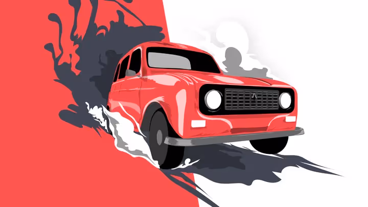 An illustration representing the 4L Trophy project sponsored by Deriv