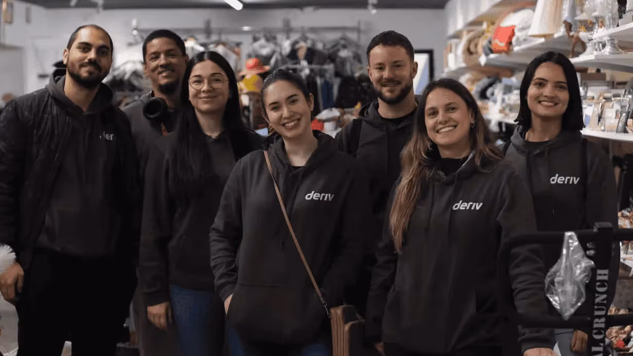 Volunteers from Deriv participating in the Malta CSR programme