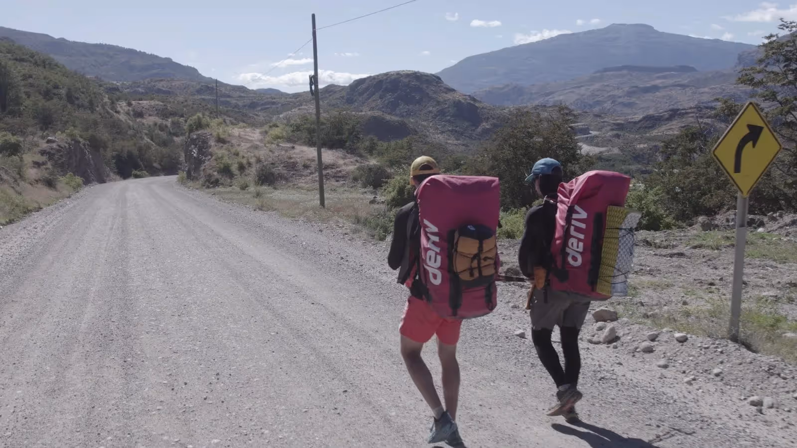 Hikers with their Deriv branded backpacks