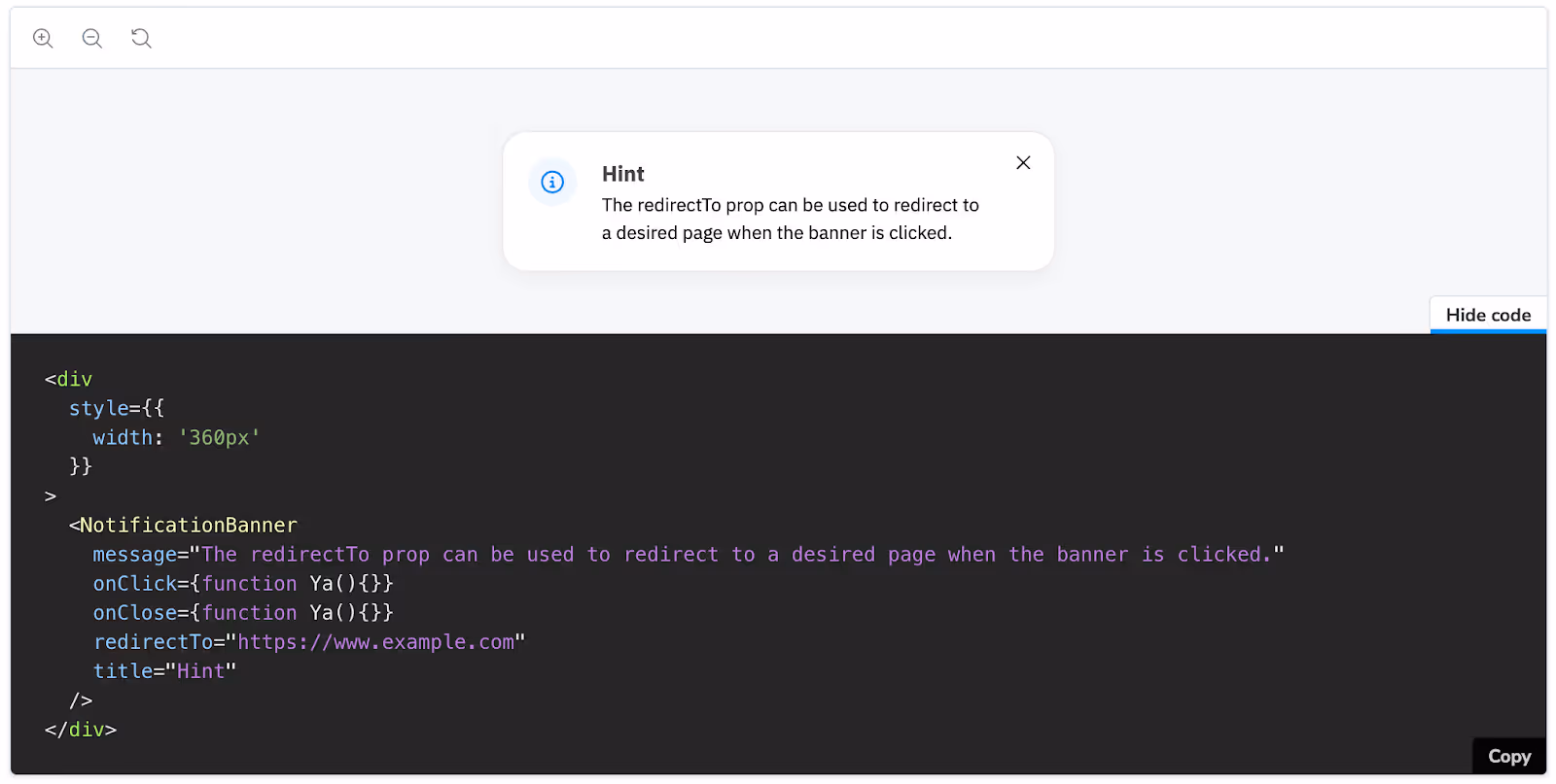 Code for adding UX design components to Quill