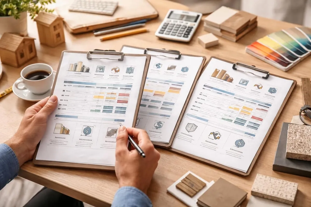 Remonttitarjousten vertailu