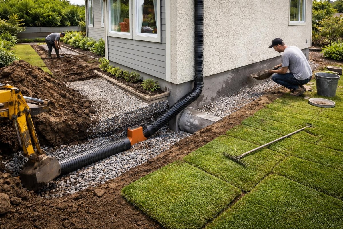 Salaojaremontin lisätyöt ja laajennukset