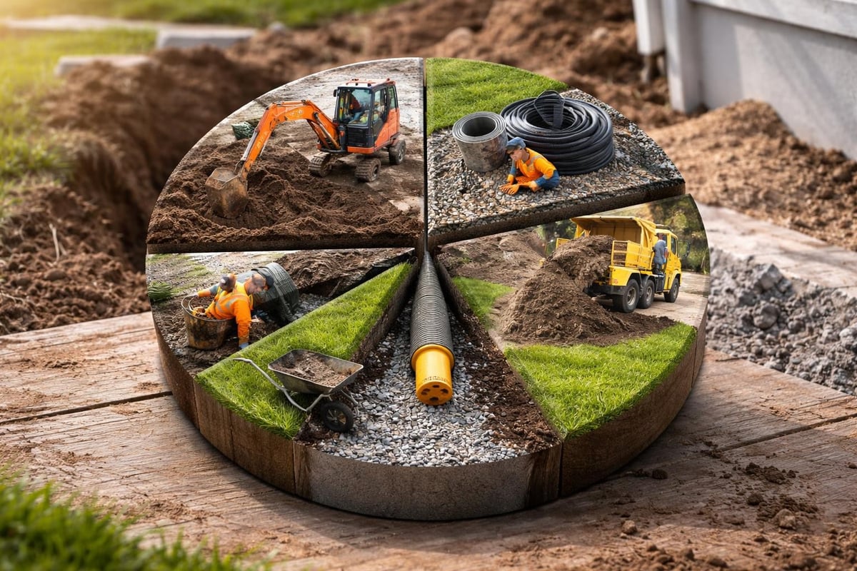 Salaojaremontin kustannusten jakautuminen