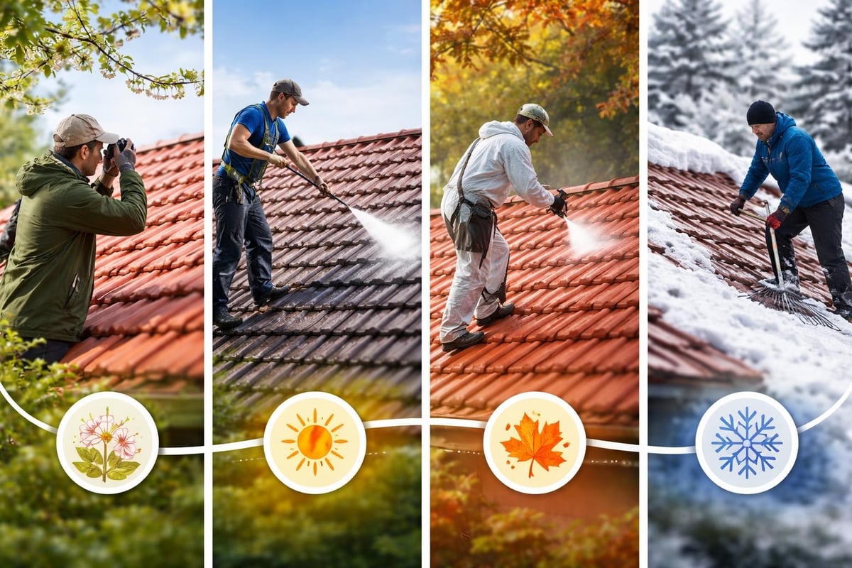 Tiilikaton huoltoaikataulu