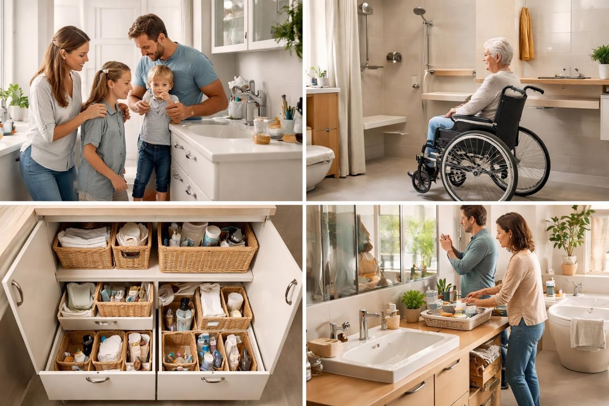 Kylpyhuoneen tarpeiden kartoitus