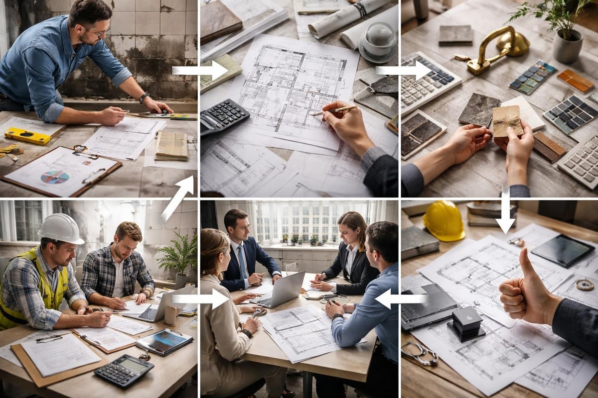 Kylpyhuoneen suunnitteluprosessi