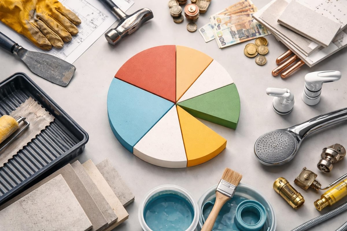 Kylpyhuoneremontin kustannusrakenne