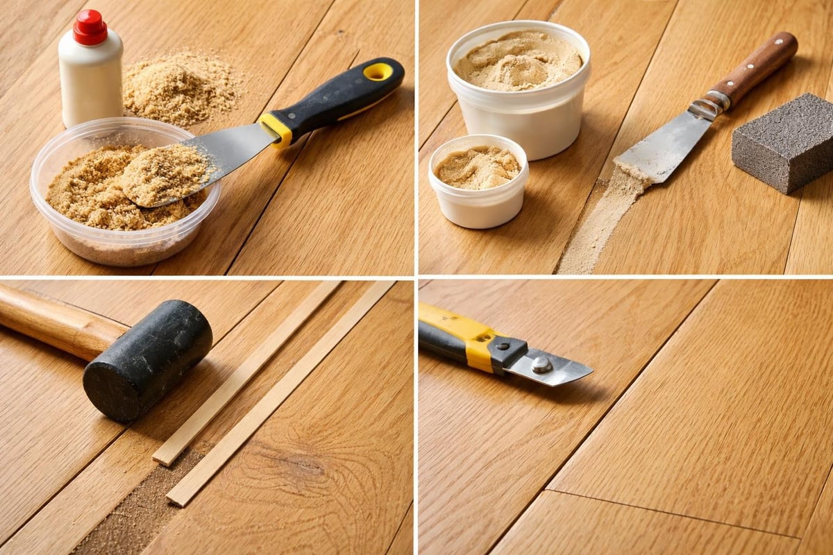 Lautalattian rakojen täyttömenetelmät