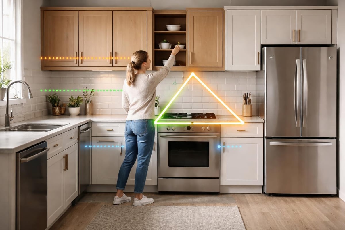 Keittiön ergonomiset mitat