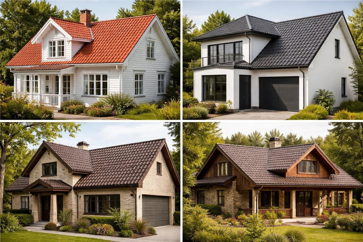 Tiilikaton värivaihtoehdot