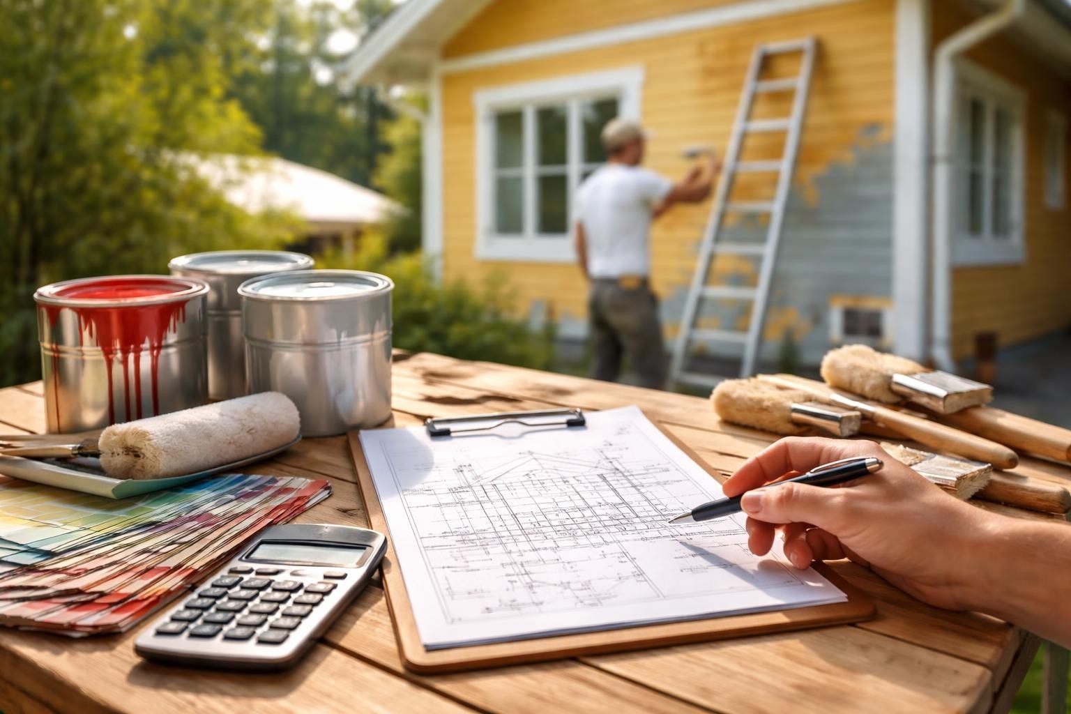Omakotitalon maalaus hinta 2026: Kattava opas