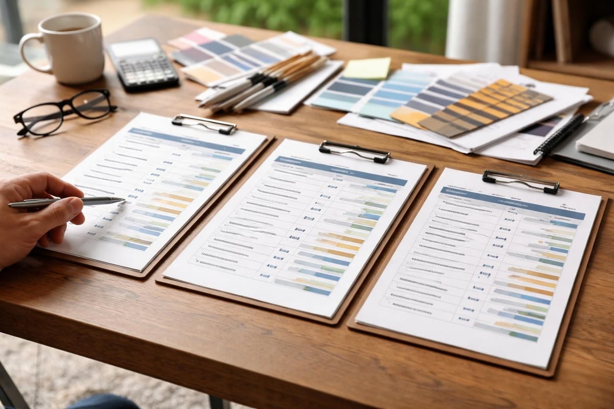 Tarjousvertailu maalaustyöhön