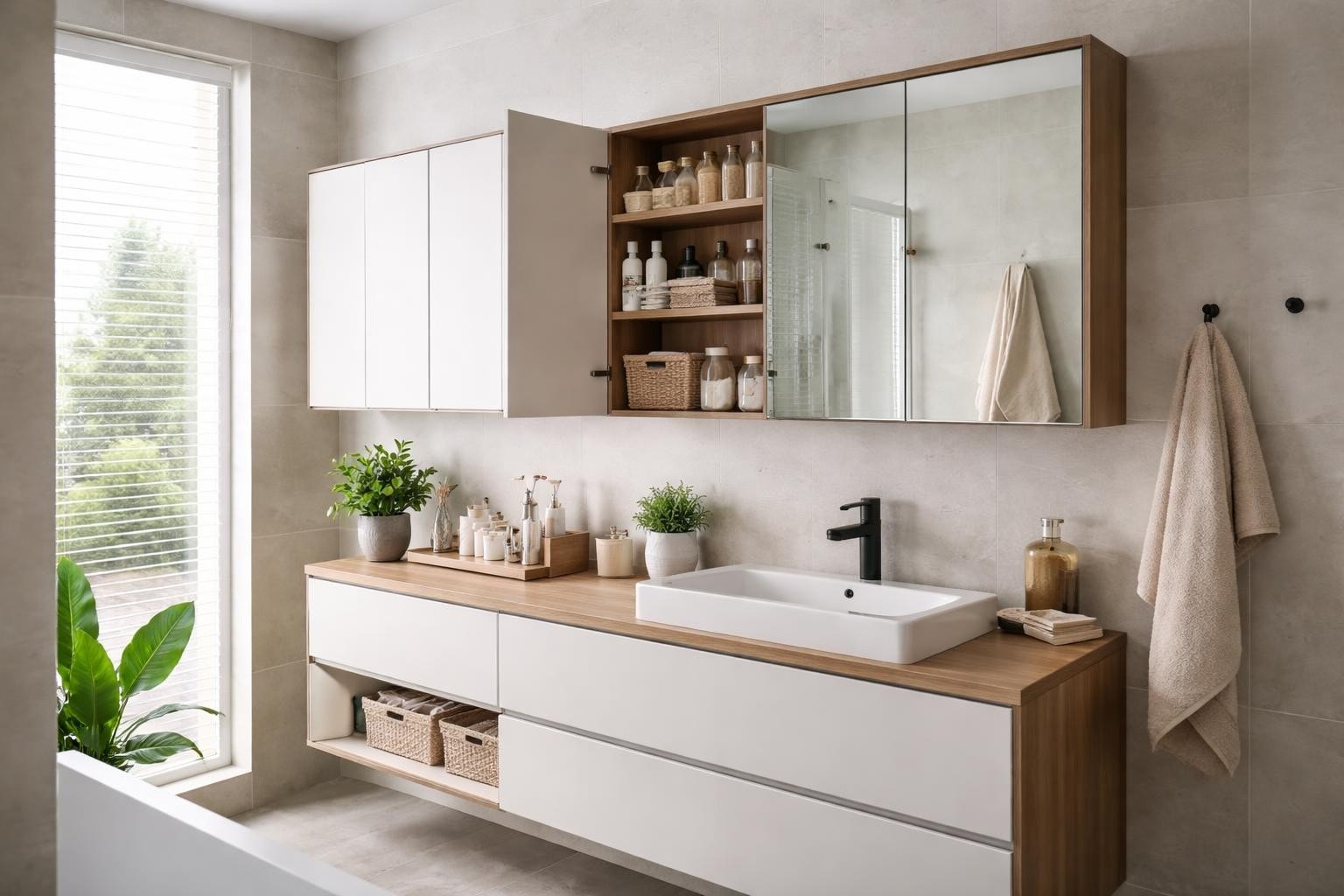 Seinäkaappi kylpyhuone - Opas säilytysratkaisuihin