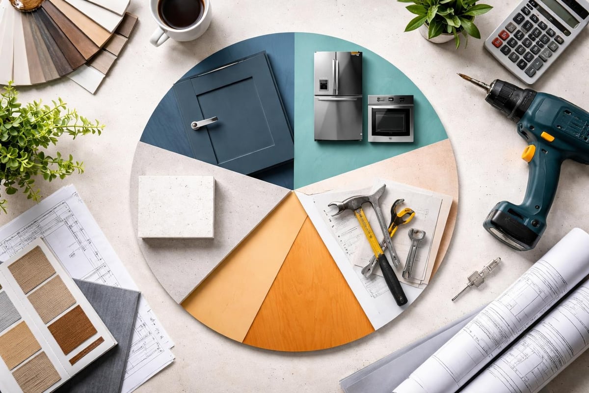 Keittiöremontin budjettijako