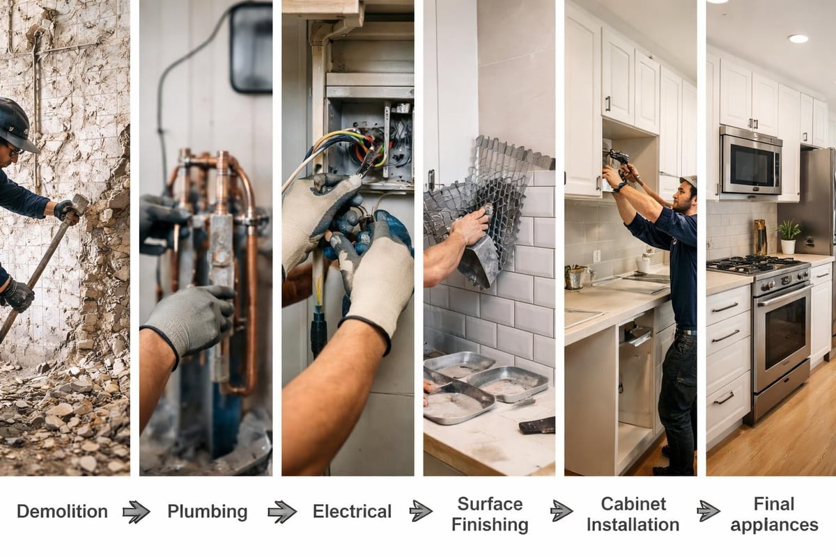 Keittiöremontin aikataulu