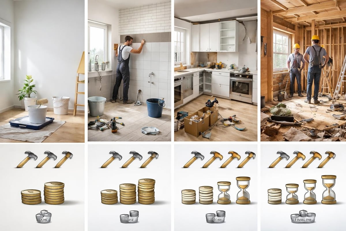 Remonttityyppien vertailu