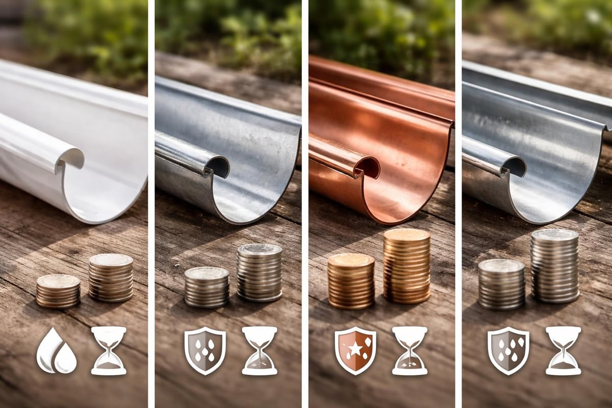 Sadevesijärjestelmän materiaalivaihtoehdot