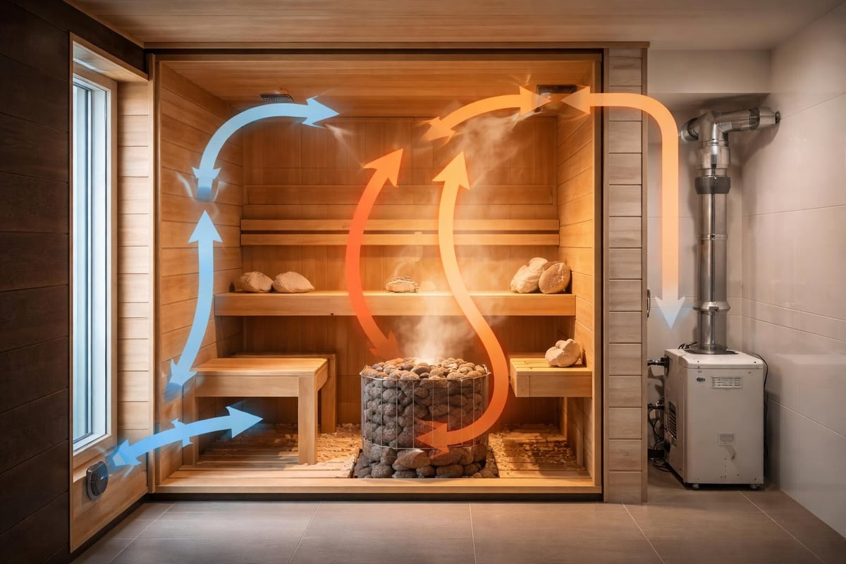 Saunan ilmanvaihto